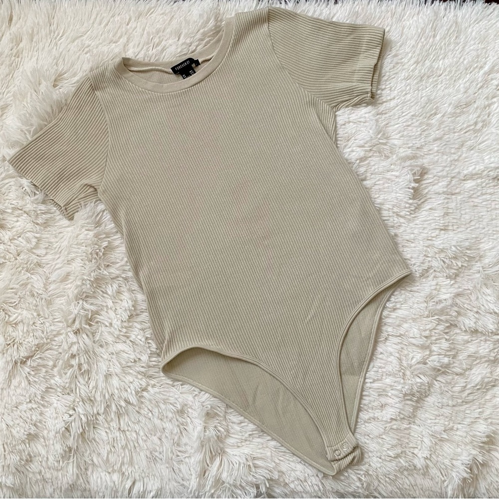 Sleeveless Ribbed Bodysuit